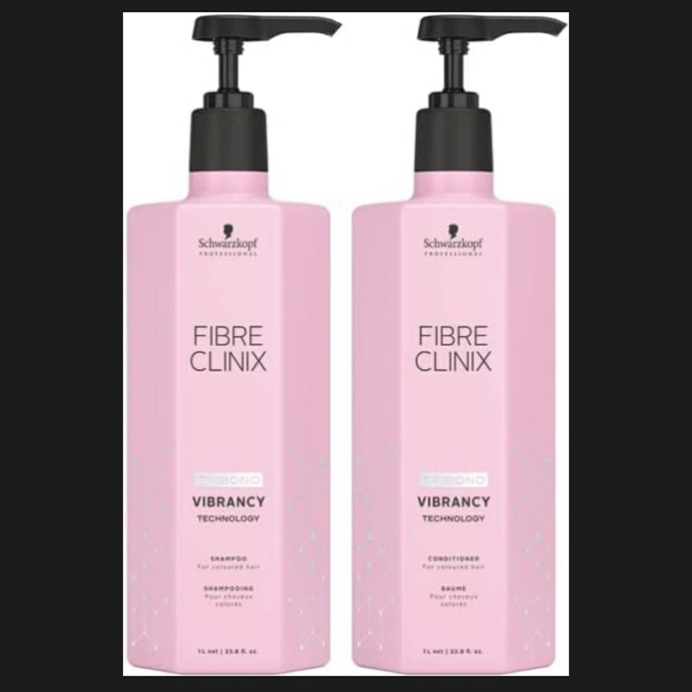 Schwarzkopf Fibre Clinix Vibrancy Shampoo & Conditioner Liter Duo 33.8 oz